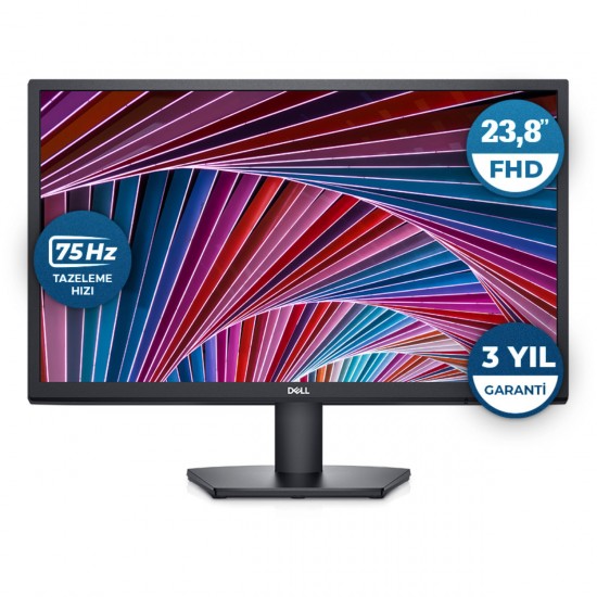 23.8" DELL SE2422H 5ms 75Hz 250nt HDMI VGA VESA 3Yıl Garanti Monitör