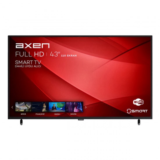 AXEN 43" 109 Ekran Webos Smart, Uydu Alıcılı LED TV