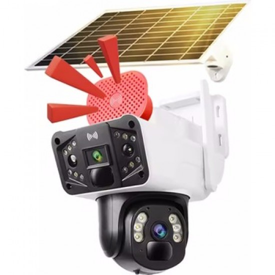 O-kam O-Kam PRO-3915 4g 6mp Dual Lens Güneş Panelli Solar Kamera