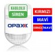 BGR-10 KABLOLU 48 LED KIRMIZI / MAVİ / KIRMIZI+MAVİ IŞIKLI HARİCİ ALARM SİRENİ V2023