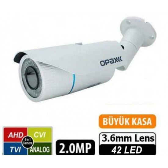 2 MP 1080P 4 in 1 HD 3.6mm Lens 42 IR LED AHD Bullet Kamera